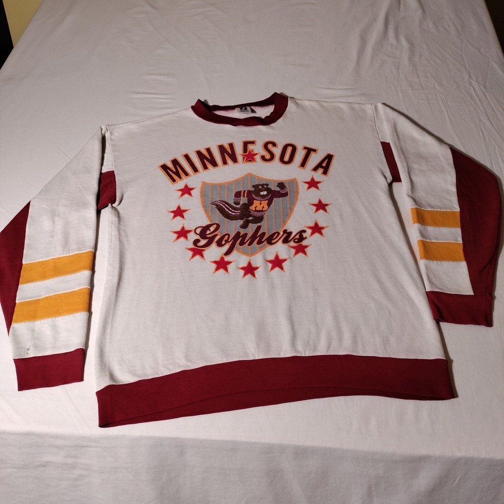 VTG University of Minnesota Golden Gophers Heavy Shirt Logo 7 MIUSA No Sz Tag